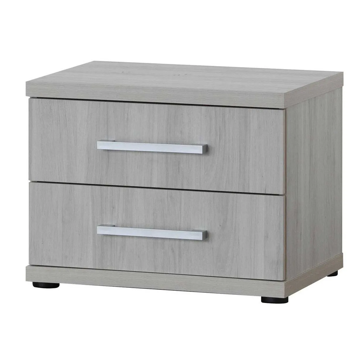 Table de chevet Maud avec 2 tiroirs - chêne gris