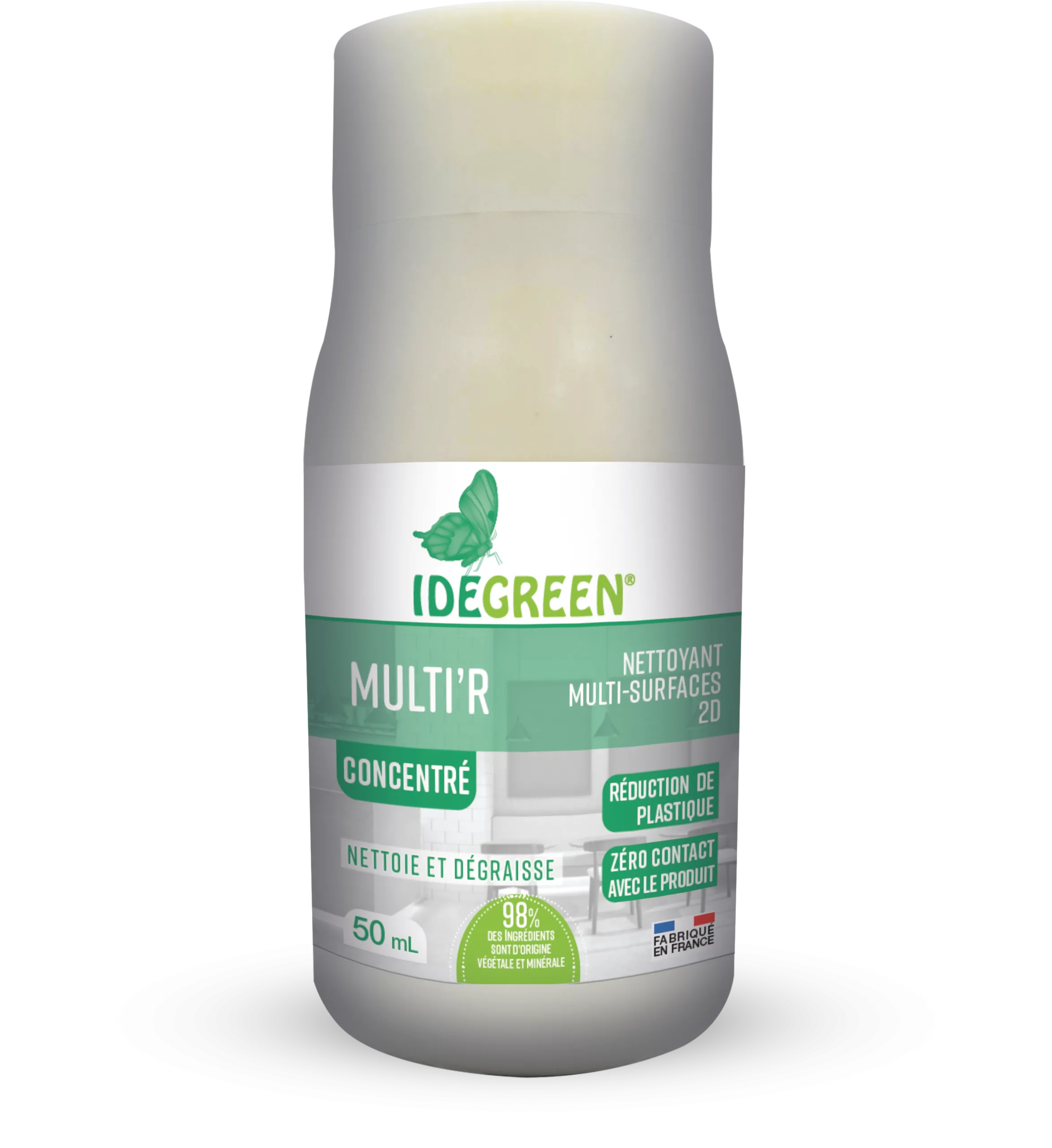 MULTI'R ECOLABEL - NETTOYANT MULTI-SURFACES 2D CONCENTRÉ