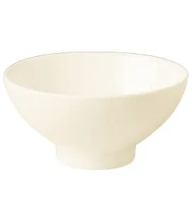 Bol rond ivoire porcelaine vitrifiée Fine Dine Rak
