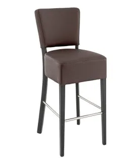 Tabouret de bar d'intérieur chocolat 111x45x54 cm Floriane 2