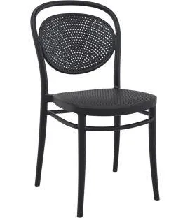Chaise noir 85x45x52 cm Marcel