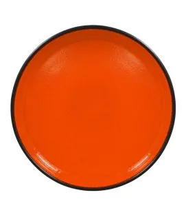 Assiette creuse rond orange porcelaine vitrifiée Ø 19,9 cm Fire Rak