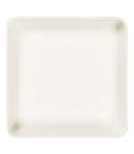 Assiette creuse carré blanc porcelaine 24x24 cm Fractal Rak