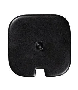 Couvercle pour sucrier carré rouge porcelaine 8 cm Fractal Rak