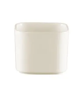Sucrier carré blanc porcelaine 23 cl 8 cm Fractal Rak