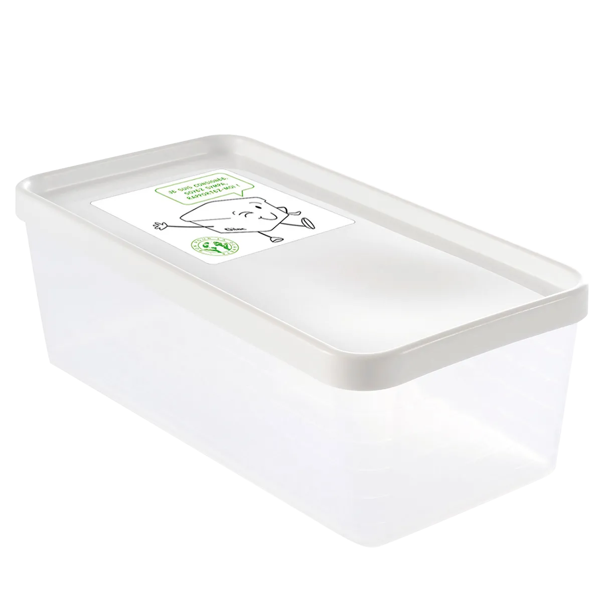 LOT DE 12 BOITES 1.2 L + COUV.BLANC