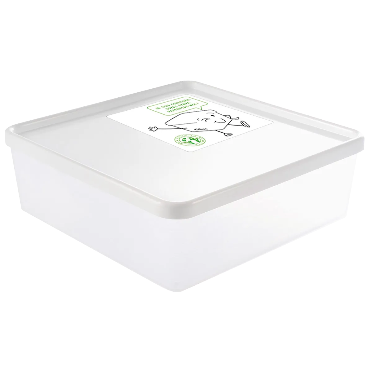 LOT DE 6 BOITES 2.5 L + COUV.BLANC