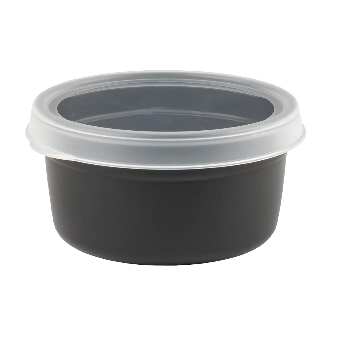 10 BOITES RONDES 0,5L N0IR+CV.TRP