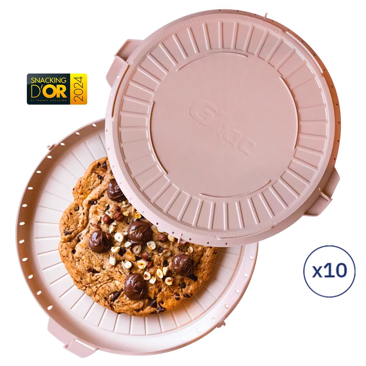 LOT 10 B2R -ROSE POUDRE- PAVÉ GILAC