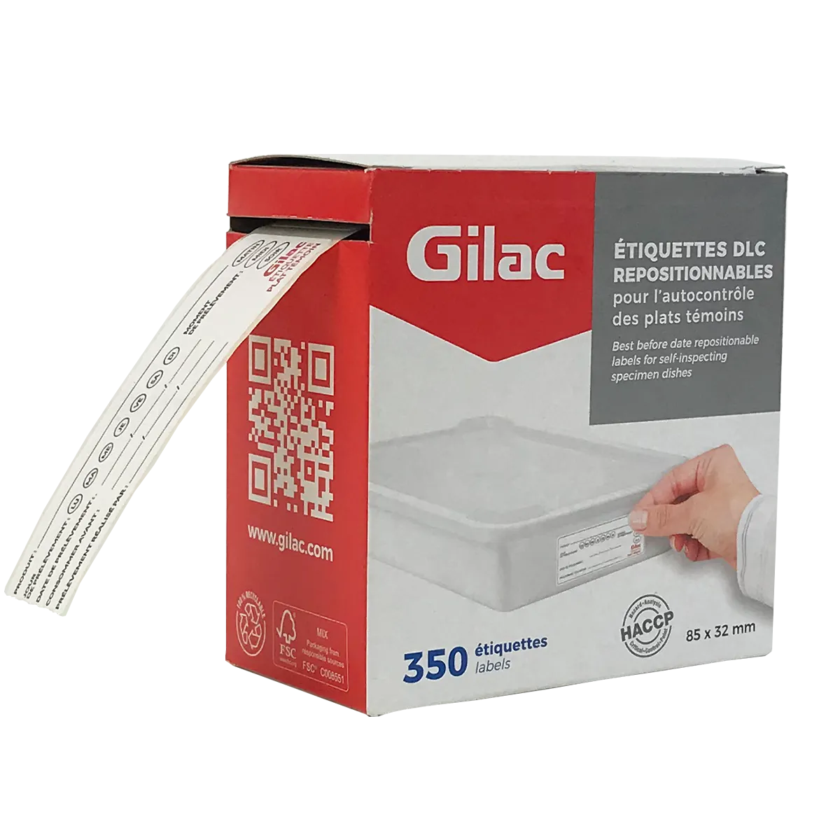 350 ETIQUETTES DLC REPOSITIONNABLES