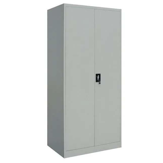 Armoire de rangement Meino 2 portes L80xH180 - gris