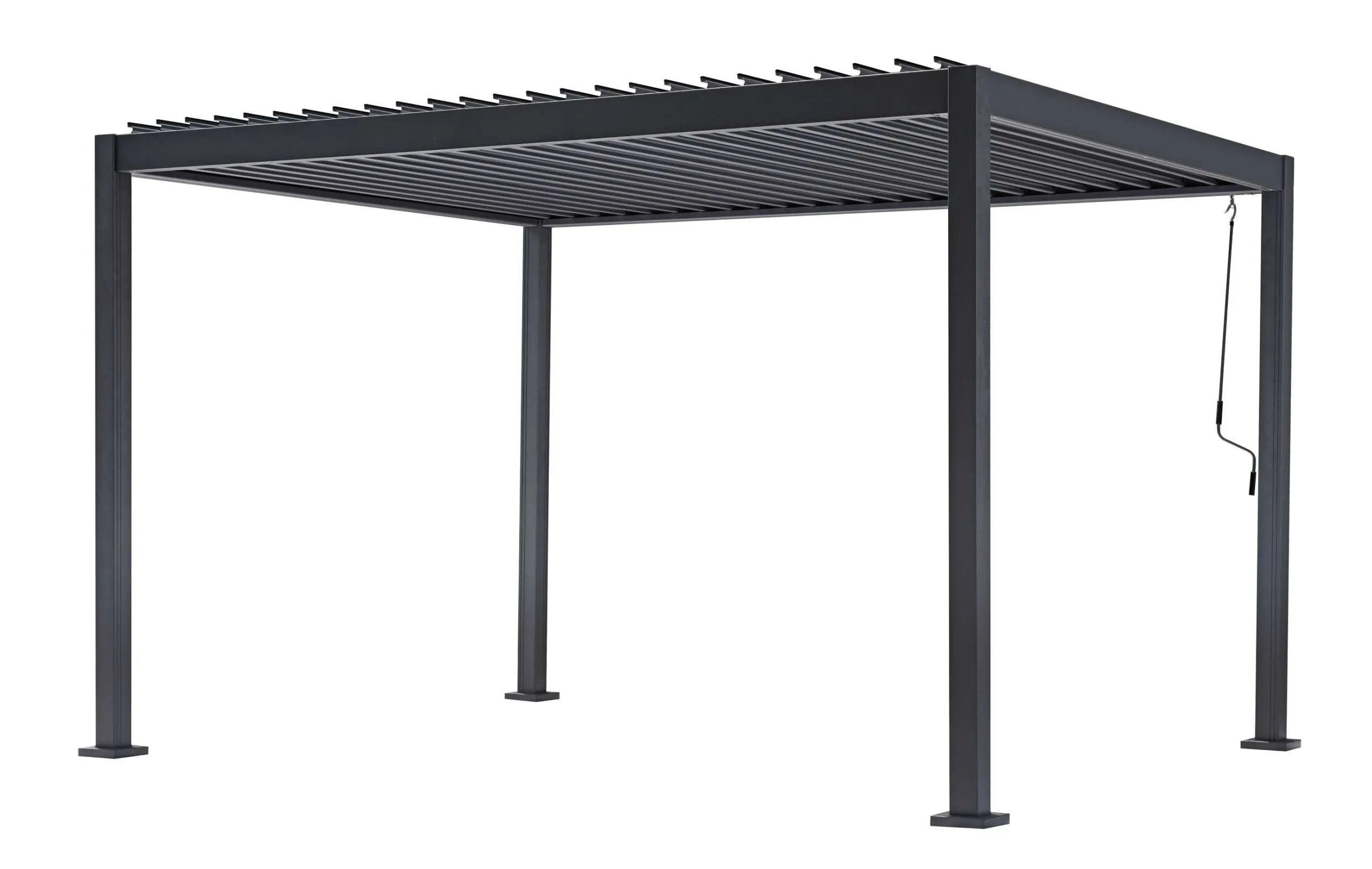 The Arcolaio Pergola Vulcano 3 x 4 Mt Anthracite