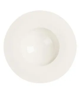 Assiette creuse rond ivoire porcelaine vitrifiée White Gold Rak