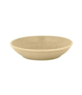 Assiette coupe creuse rond beige porcelaine vitrifiée Ø 7,4 cm Genesis Rak
