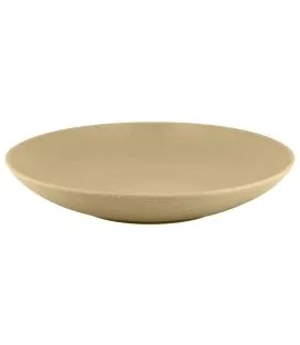 Assiette coupe creuse rond beige porcelaine vitrifiée Ø 22,2 cm Genesis Rak