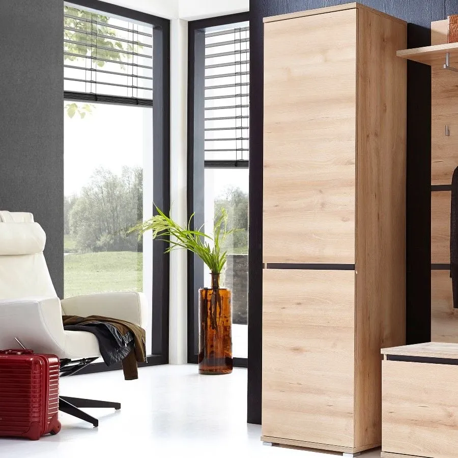 Armoire vestiaire Lissandro 54cm avec 1 porte - hêtre