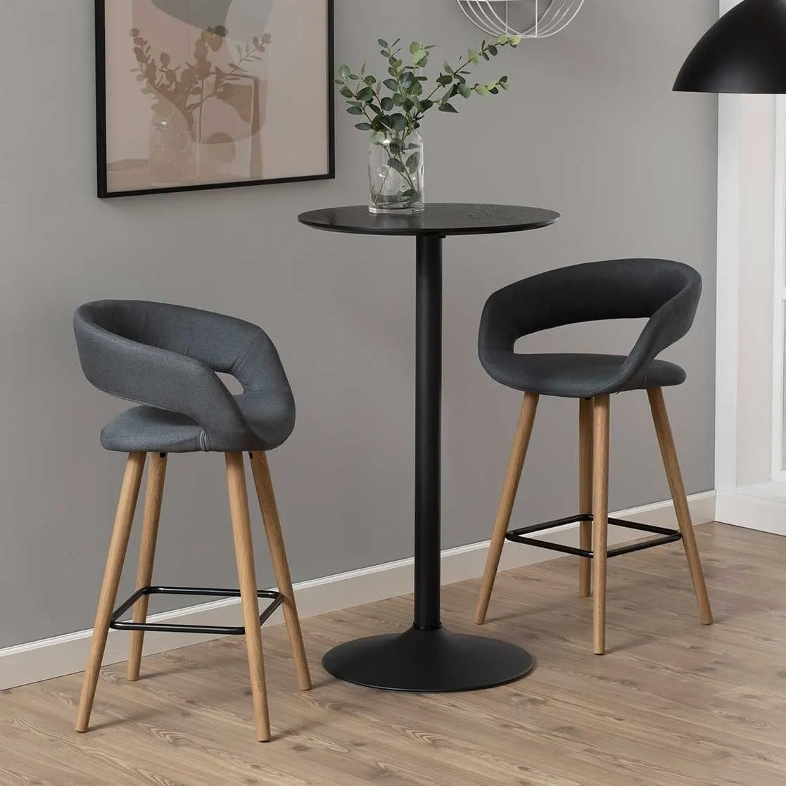 Table de bar Ibiza Ø60 - noir