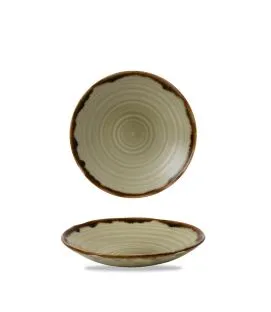 Assiette creuse organique beige porcelaine vitrifiée Ø 14,2 cm Harvest Dudson