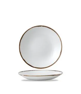 Assiette creuse rond blanc porcelaine vitrifiée Ø 25,6 cm Harvest Dudson