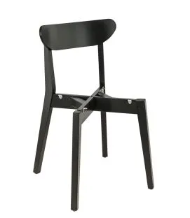 Structure chaise d'intérieur noir 76x44x48 cm Kate