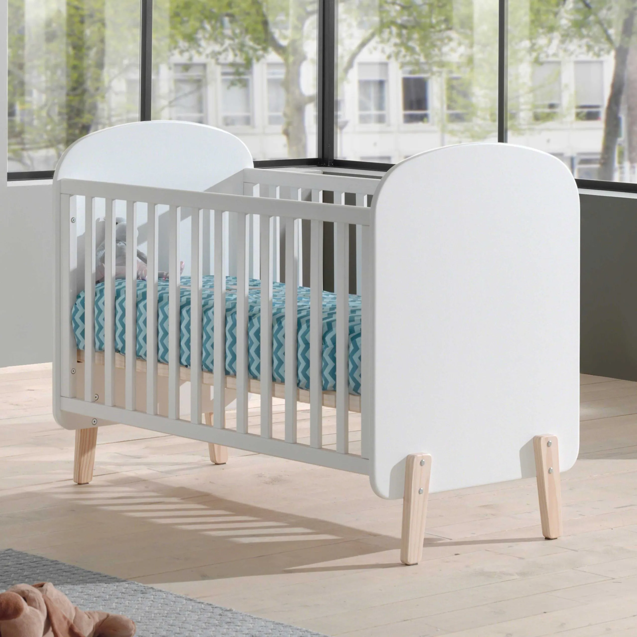 Lit bébé Kiddy 60x120 - blanc