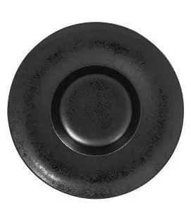 Assiette extra creuse rond noir porcelaine vitrifiée Ø 29 cm Chill Rak