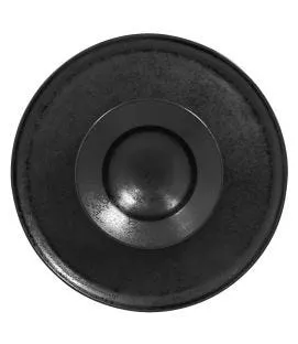 Assiette creuse rond noir porcelaine vitrifiée Ø 25,5 cm Chill Rak