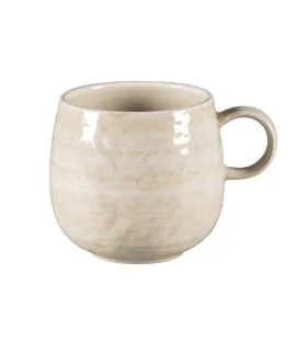 Mug rond vanilla porcelaine 33 cl Ø 9 cm Krush Rak