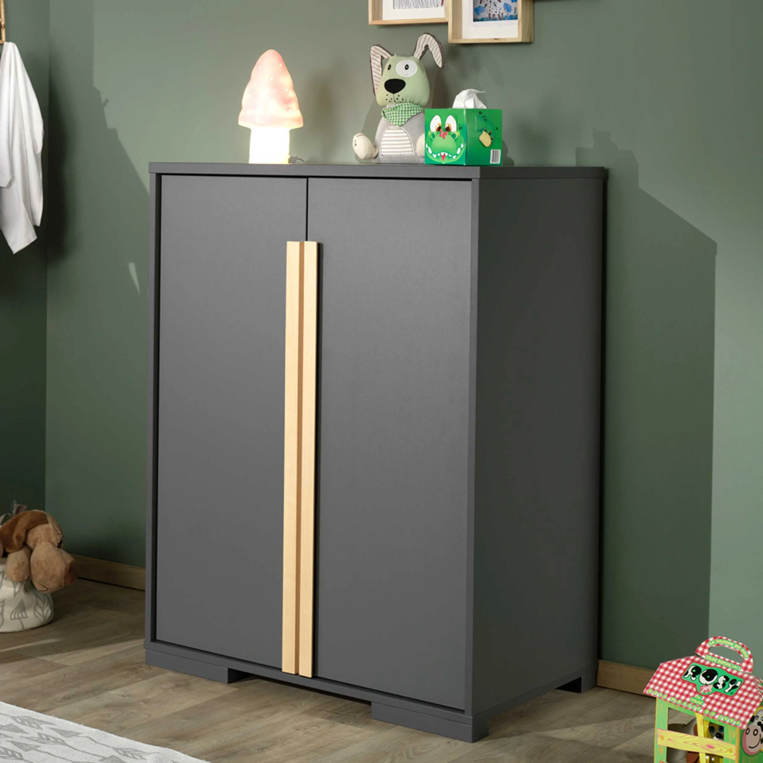 Armoir d'enfants London 98x56x116cm - anthracite