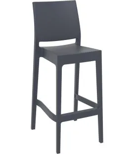 Tabouret de bar gris foncé 108x44x51 cm Maya