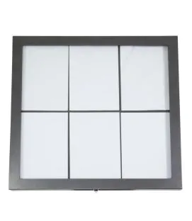 Porte-menu lumineux rectangulaire gris 6 pages led Securit