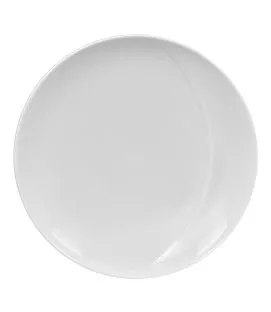 Assiette creuse rond blanc porcelaine vitrifiée Ø 20,5 cm Moon Rak