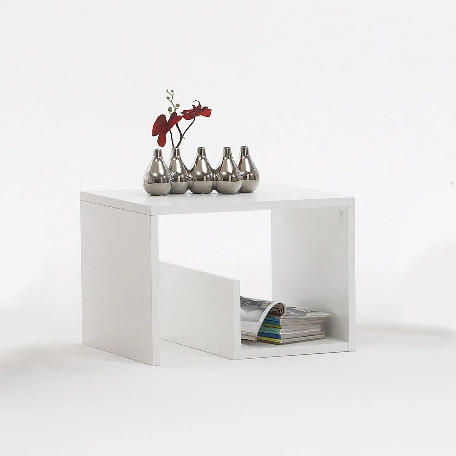 Table d'appoint Mike - blanc