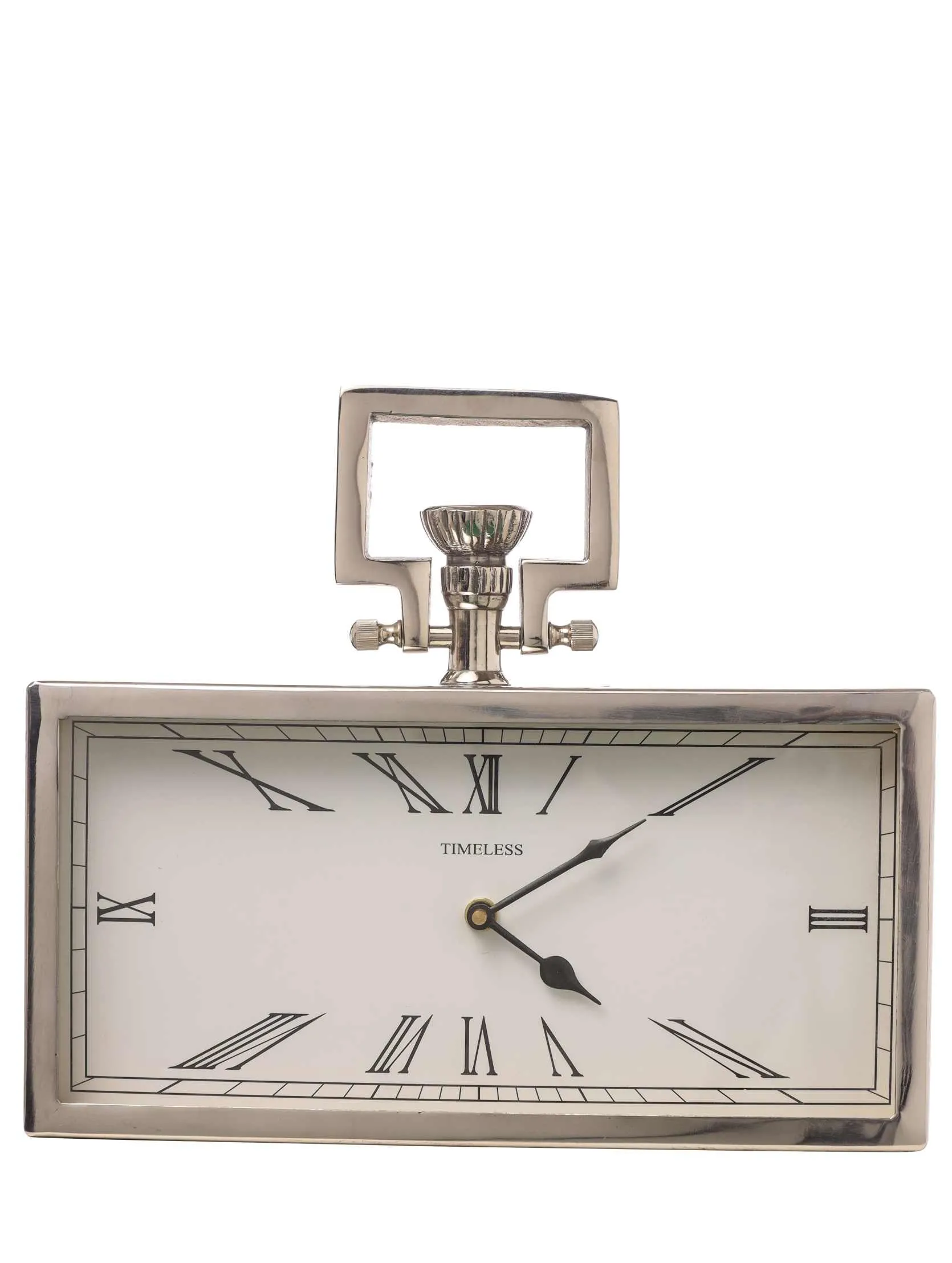 ARPIMEX Metal Clock 9 x 26 x 30 Cm Silver