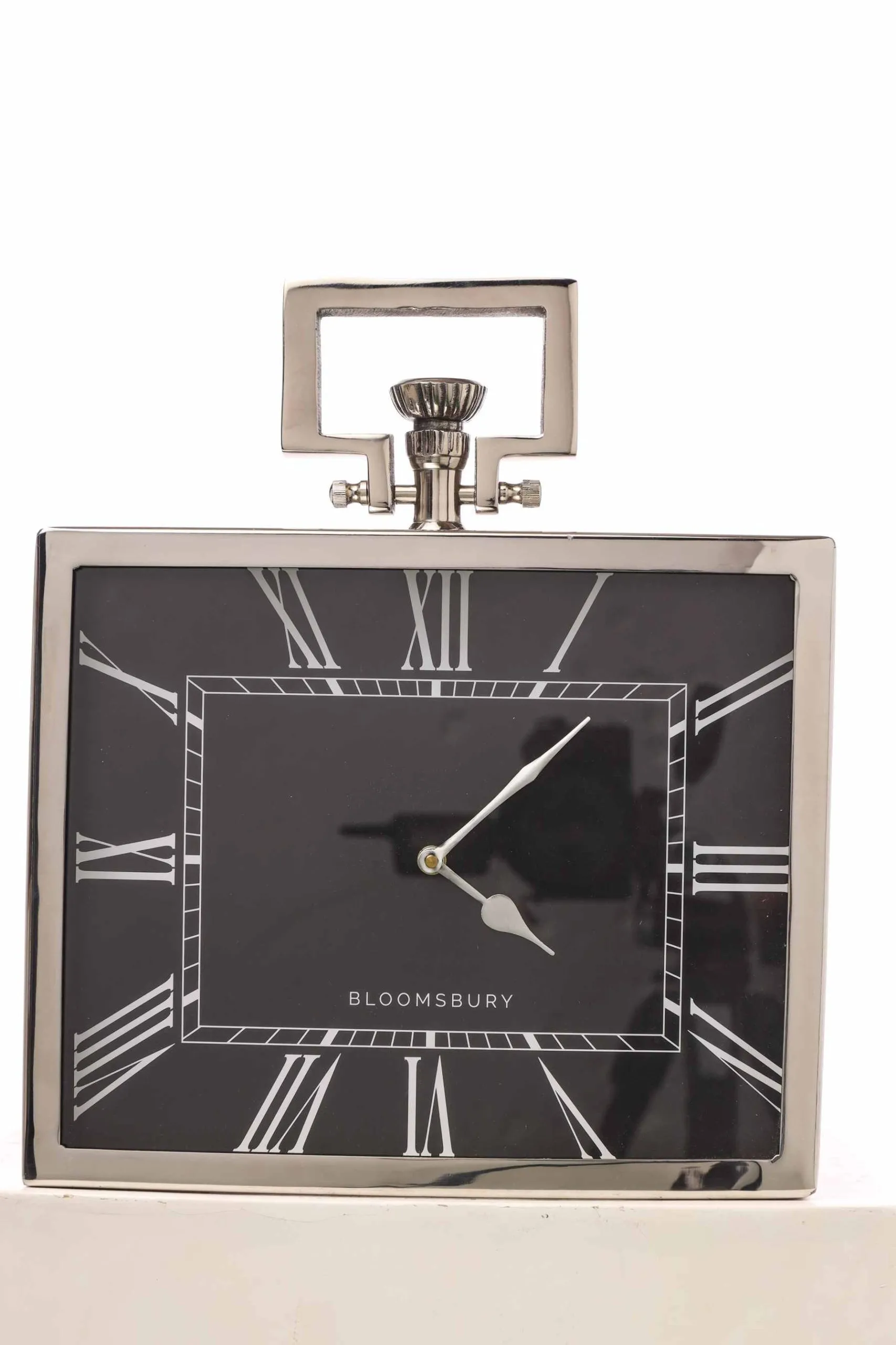 ARPIMEX Metal Clock 9 x 30 x 36 Cm Black Silver