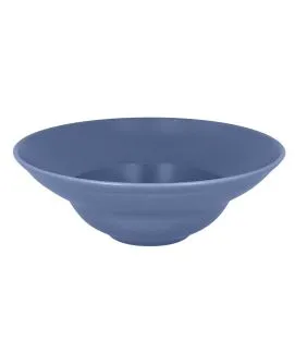 Assiette extra creuse rond Bleu lavande porcelaine vitrifiée Ø 22,7 cm Neo Fusion Rak