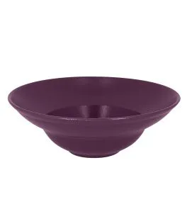 Assiette extra creuse rond violet porcelaine vitrifiée Ø 22,7 cm Neo Fusion Rak
