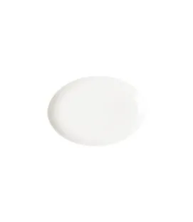 Plat ovale ivoire porcelaine vitrifiée 36x27 cm Nano Rak