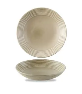 Assiette coupe creuse rond beige porcelaine vitrifiée Ø 24,8 cm Harvest Norse Dudson