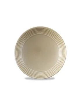 Assiette coupe creuse rond beige porcelaine vitrifiée Ø 25,5 cm Harvest Norse Dudson