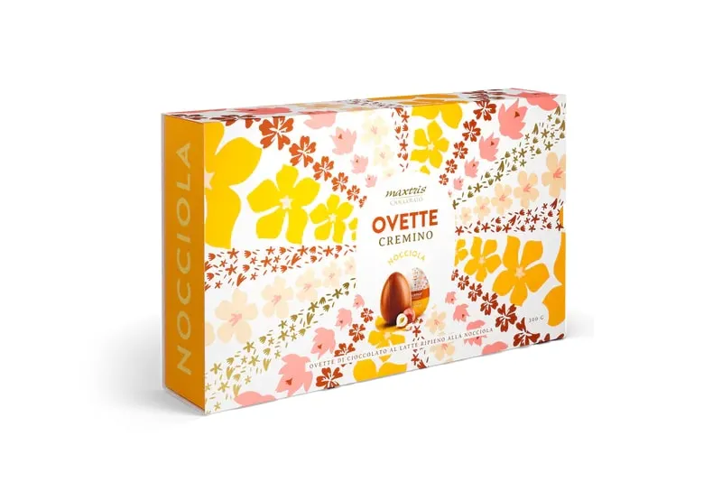 Maxtris Case of Cremino Hazelnut Eggs Tinned 300 Gr