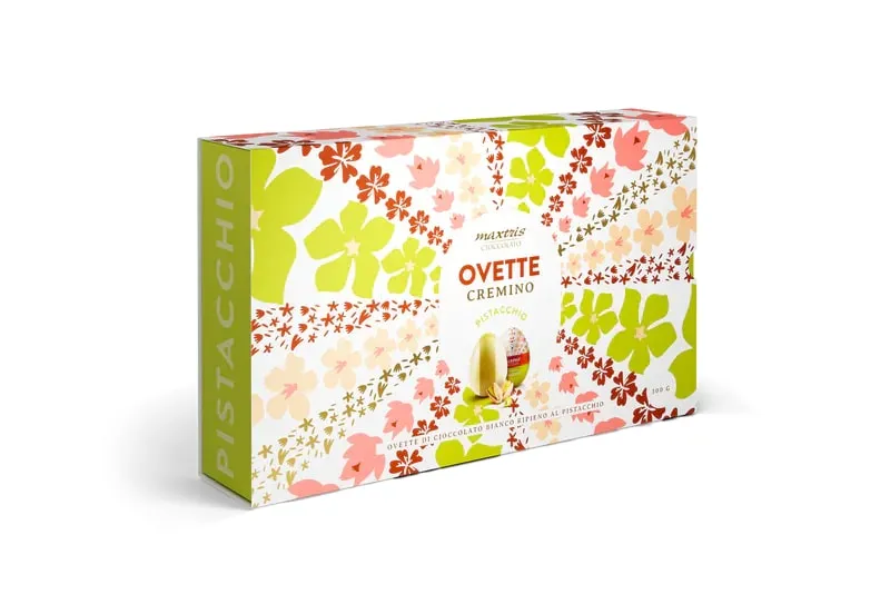 Maxtris Case of Cremino Pistachio Eggs Tinned 300 Gr