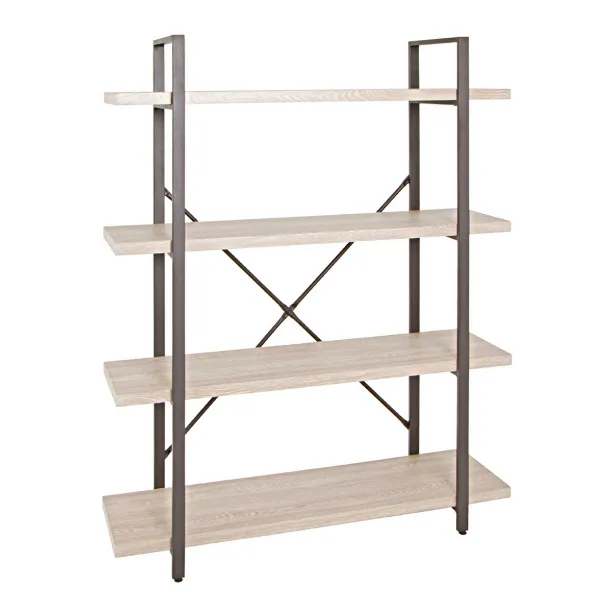 Étagère murale Friso 90cm, 4 planches - brun/décor en chêne