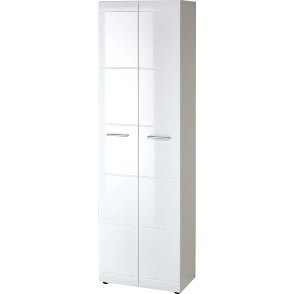 Garderobe Allan 59cm avec 2 portes - blanc