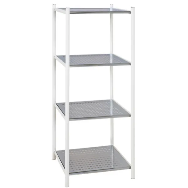 Étagère Ayven 4 planches - blanc/gris