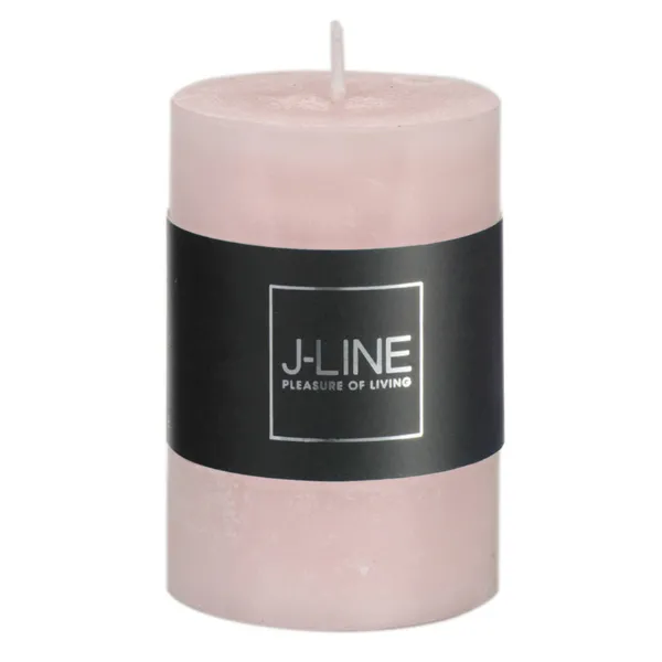 Bougie cylind rose poudre s18h