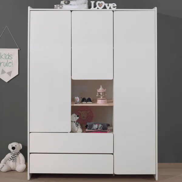 Armoire 3 portes Kiddy - blanc