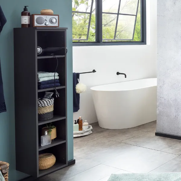 Armoire ouverte Karan 30x35x130cm - anthracite