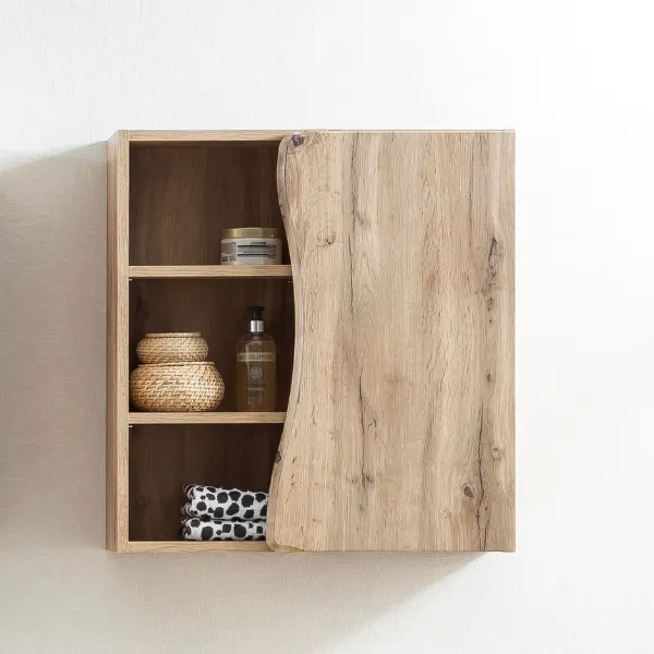 Armoire murale Karan 60cm 1 porte - chêne