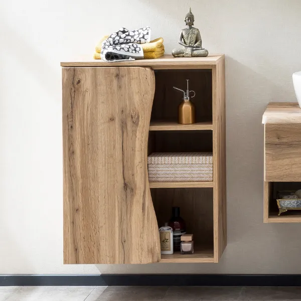 Armoire de toilette Karan 60cm 1 porte - chêne